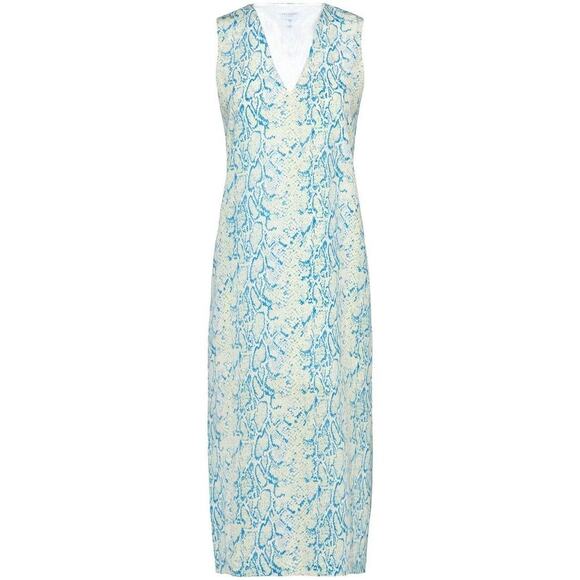 NWOT EQUIPMENT Connery snake-print silk midi dress - Picture 1 of 6